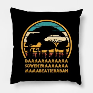 Vintage Baaaa Sowenya Bababeatsebabah Lion Pillow