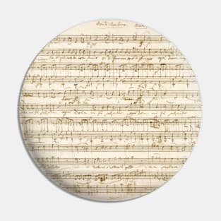 Mozart | Amadeus Mozart original manuscript score Pin