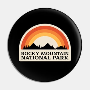 Rocky Mountain National Park Retro Pin