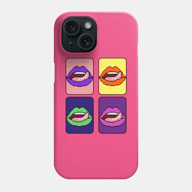 Sexy mouth with tongue Phone Case by MissMorty2