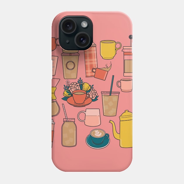 Coffee Break Phone Case by LoverlyPrints