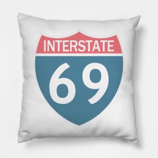 Interstate 69 Pillow