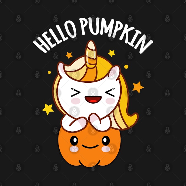 Halloween Hello Pumpkin Unicorn Candy Corn by amitsurti