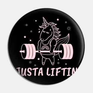 Justa Liftin Unicorn Pin