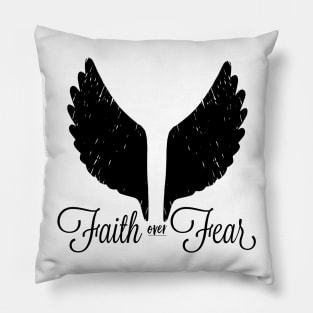 Faith Over Fear Wings Pillow