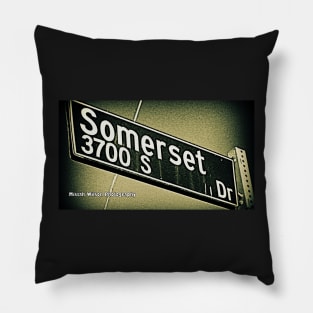 Somerset Drive, Los Angeles, California by Mistah Wilson Pillow