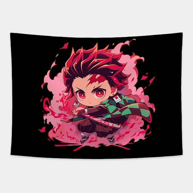 tanjiro Tapestry by sample the dragon