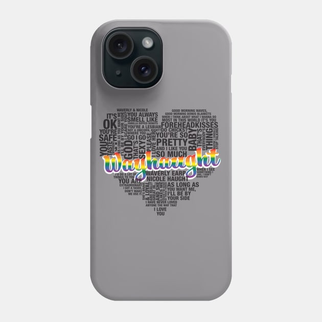 WayHaught Words Phone Case by Purgatory Mercantile