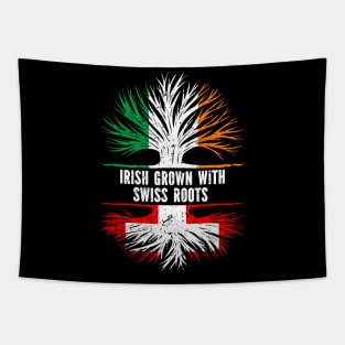 Irish Grown With Swiss Roots Ireland Flag Tapestry