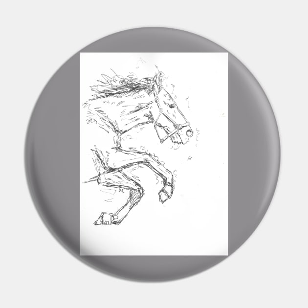 Jumping horse drawing Pin by DebTheZeb