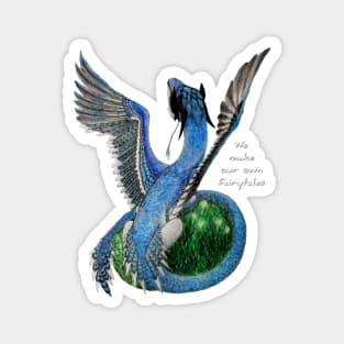 Blue Jay Dragon Magnet