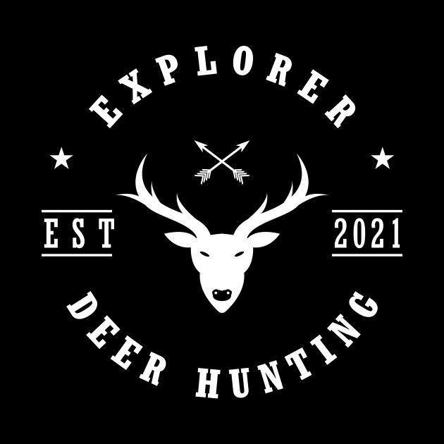 Deer hunt logo design, vintage by SNstore