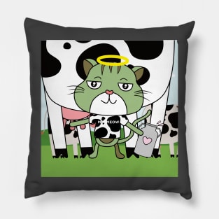 MosMeow_HOLY Cow! Pillow