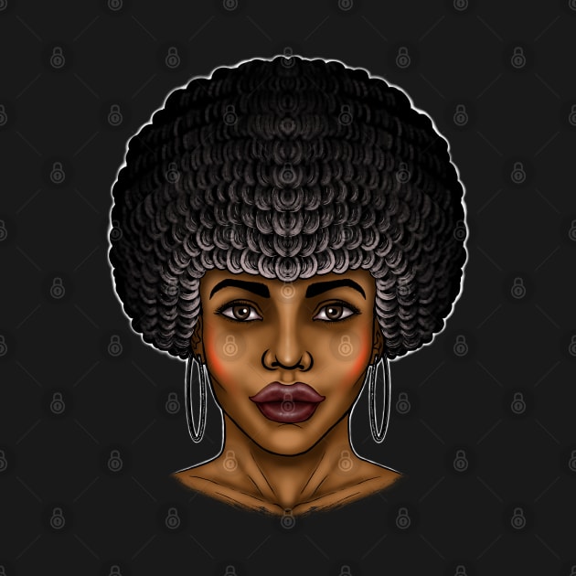 Afro girl Afro woman Afro queen beautiful Afro girl by Artardishop