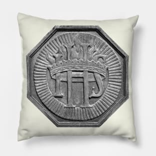 The Resurrection Series: Gritty Name of Jesus with Crown and Flames Pillow