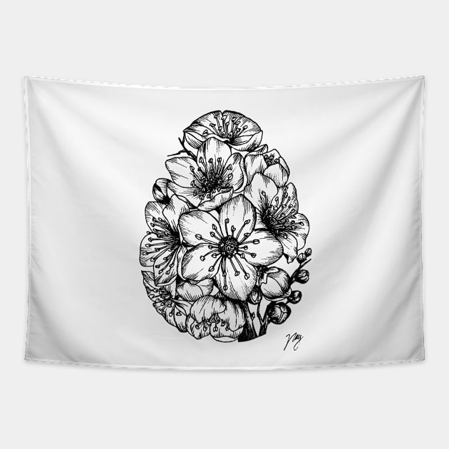 Cherry Egg Tapestry by Akbaly