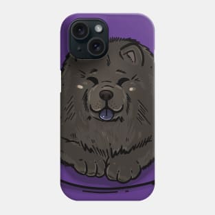 Pocket Cute Chow Chow Black Fur Phone Case