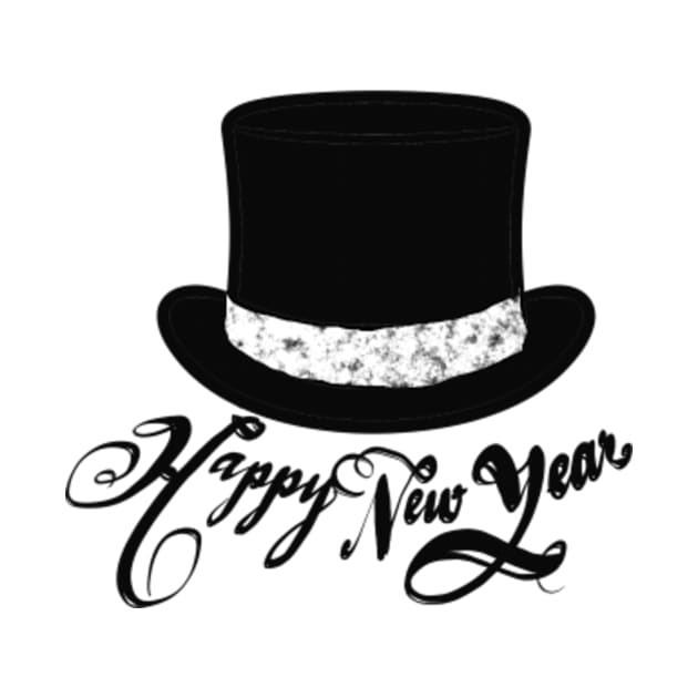 Happy New Year! Black top hat by cecilestees