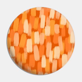 70’s Abstract, Shades of Orange, Paint Brush Effect Pin