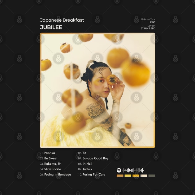 Japanese Breakfast - Jubilee Tracklist Album by 80sRetro