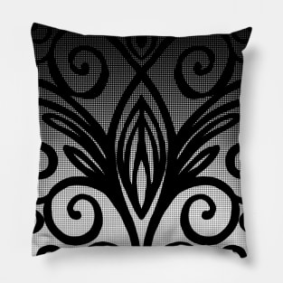 Pattern black and white Pillow
