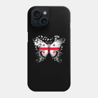 Georgia Flag Butterfly Phone Case