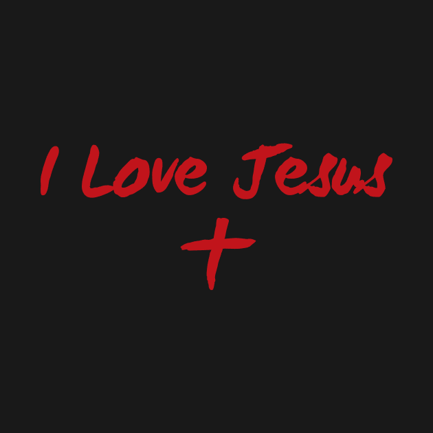 I Love Jesus (red) by VinceField