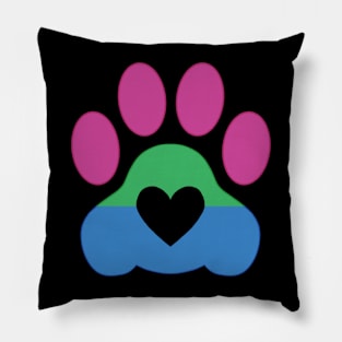 Pride Paw: Polysexual Pride Pillow