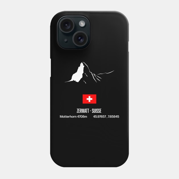 Matterhorn 4708m Phone Case by leewarddesign