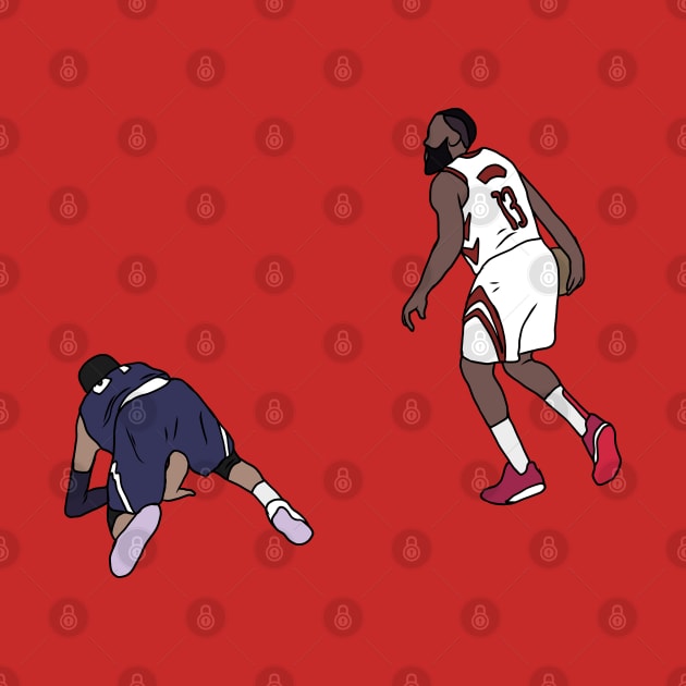 James Harden Crosses Over Jamal Murray by rattraptees