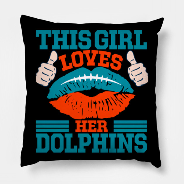 This Girl Loves Football Her Dolphins Miami Dolphins Gift
