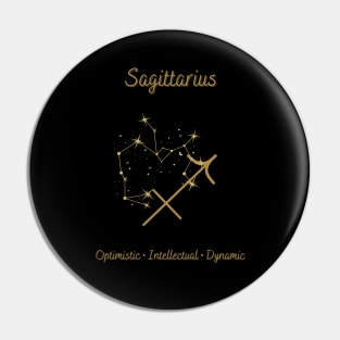 Astrology Collection - Sagittarius (Symbol & Constellation) Pin