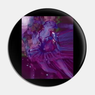 Abstract Ballerina Painting in Purple/Magenta Pin