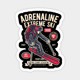 Adrenaline Extreme Ski - Skiing Camp Academy World Championship Magnet