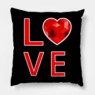 Valentien Day Shirt Love Heart Valentine Pillow