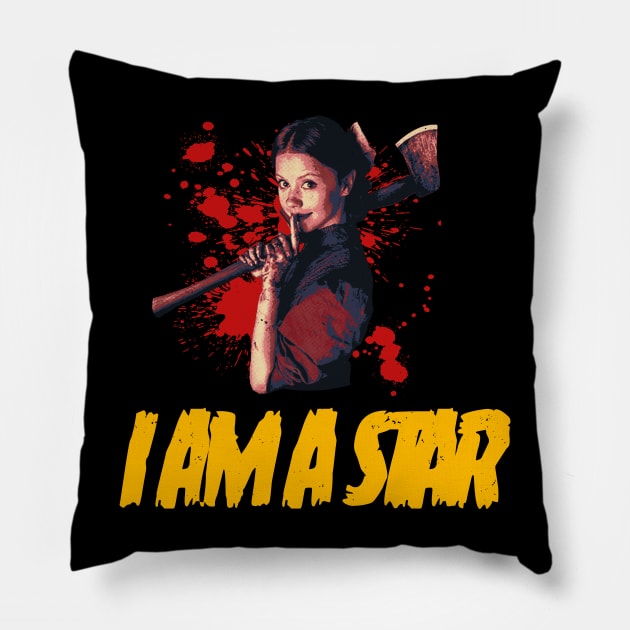 Bloody Pearl Killers Pillow by Mugo Muncarsol