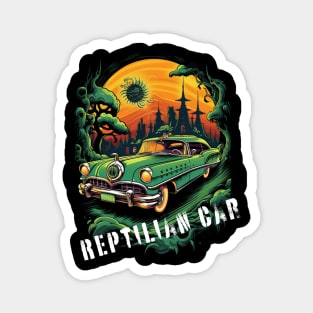 reptilian car Magnet