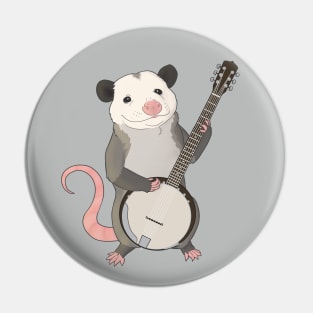 Possum playing the banjo Pin