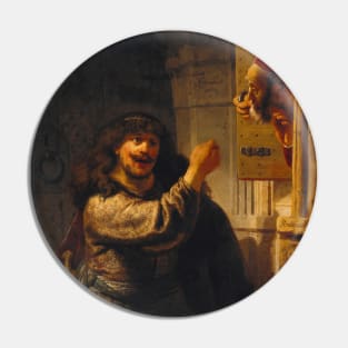 Samson Threatening His Father-In-Law by Rembrandt Pin