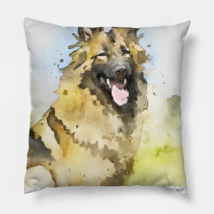 Belgian Tervuren Watercolor - Dog Lover Gifts Pillow