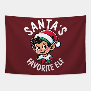 Santa's Favourite Elf - With Text Tapestry