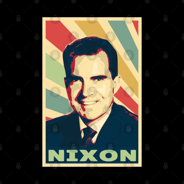 Richard Nixon Vintage Colors by Nerd_art