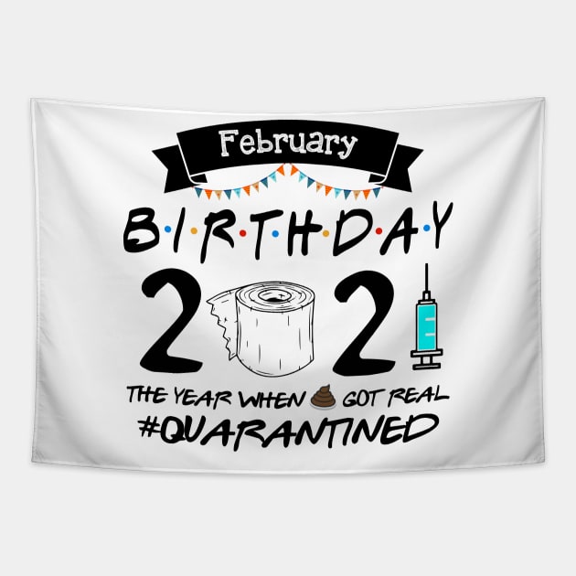 February Birthday Gift 2021 Birthday Idea Tapestry by Salt88