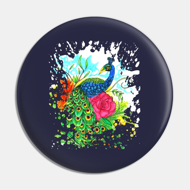 Peacock Pin by adamzworld