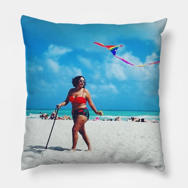 Disabled Gay w/ Gay Kite Pillow by annieelainey