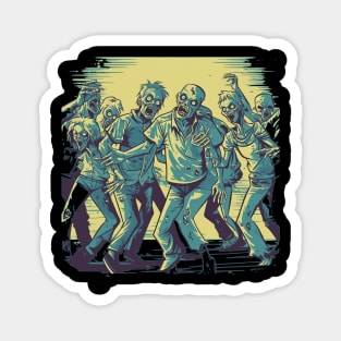 Dancing Zombies - Creepy Zombie Motif Magnet