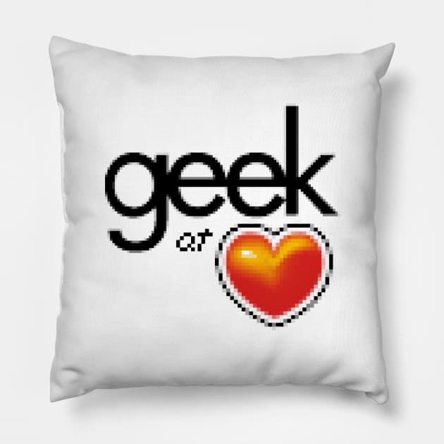 Geek at ❤ Pillow by DoodleHeadDee