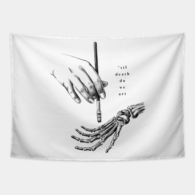 Til Death Do Us Art Tapestry by PaperMegpie