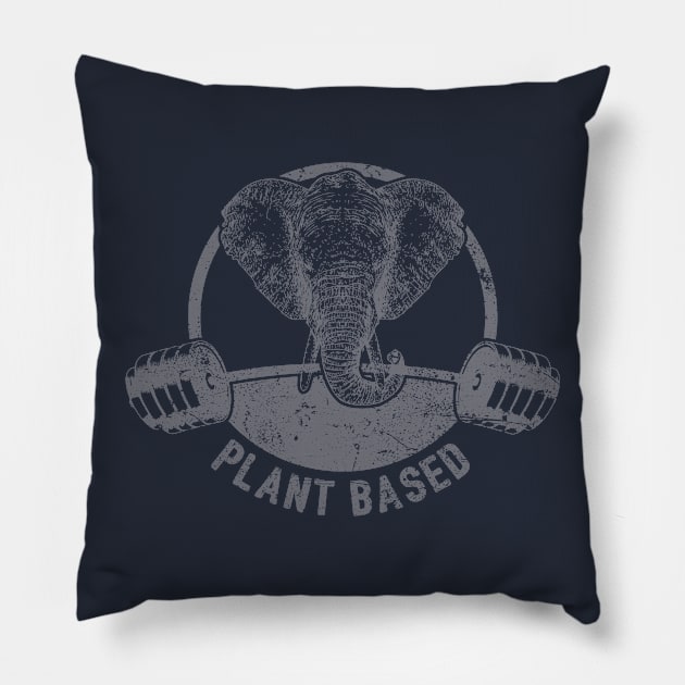 Plant Based Vegan Elephant Pillow by yeoys