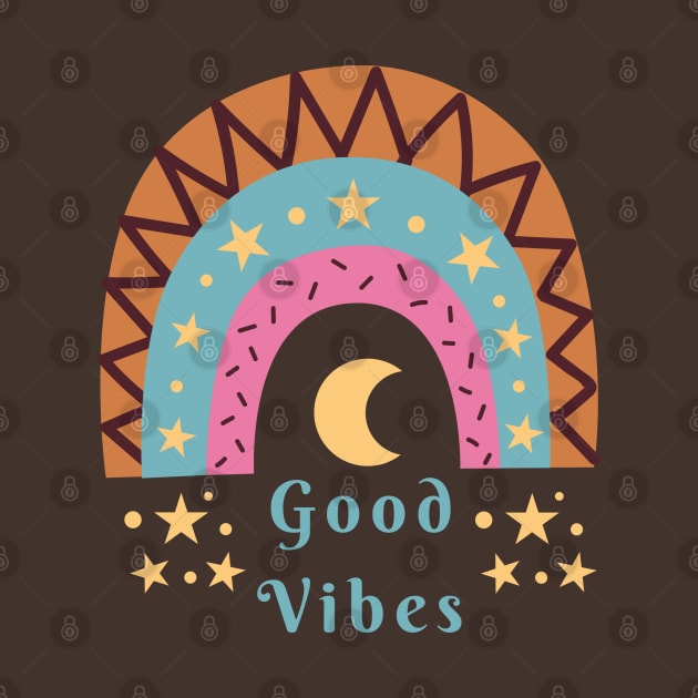 Good Vibes Rainbow Design by TINRO Kreations